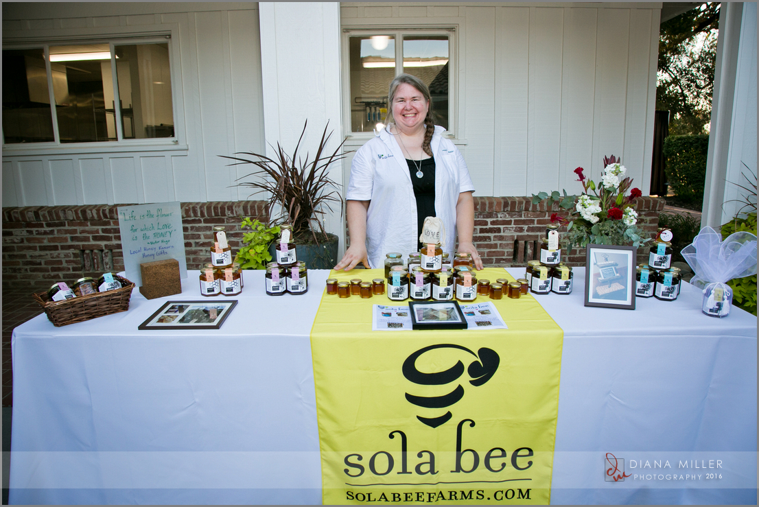 Sola bee Farms display table