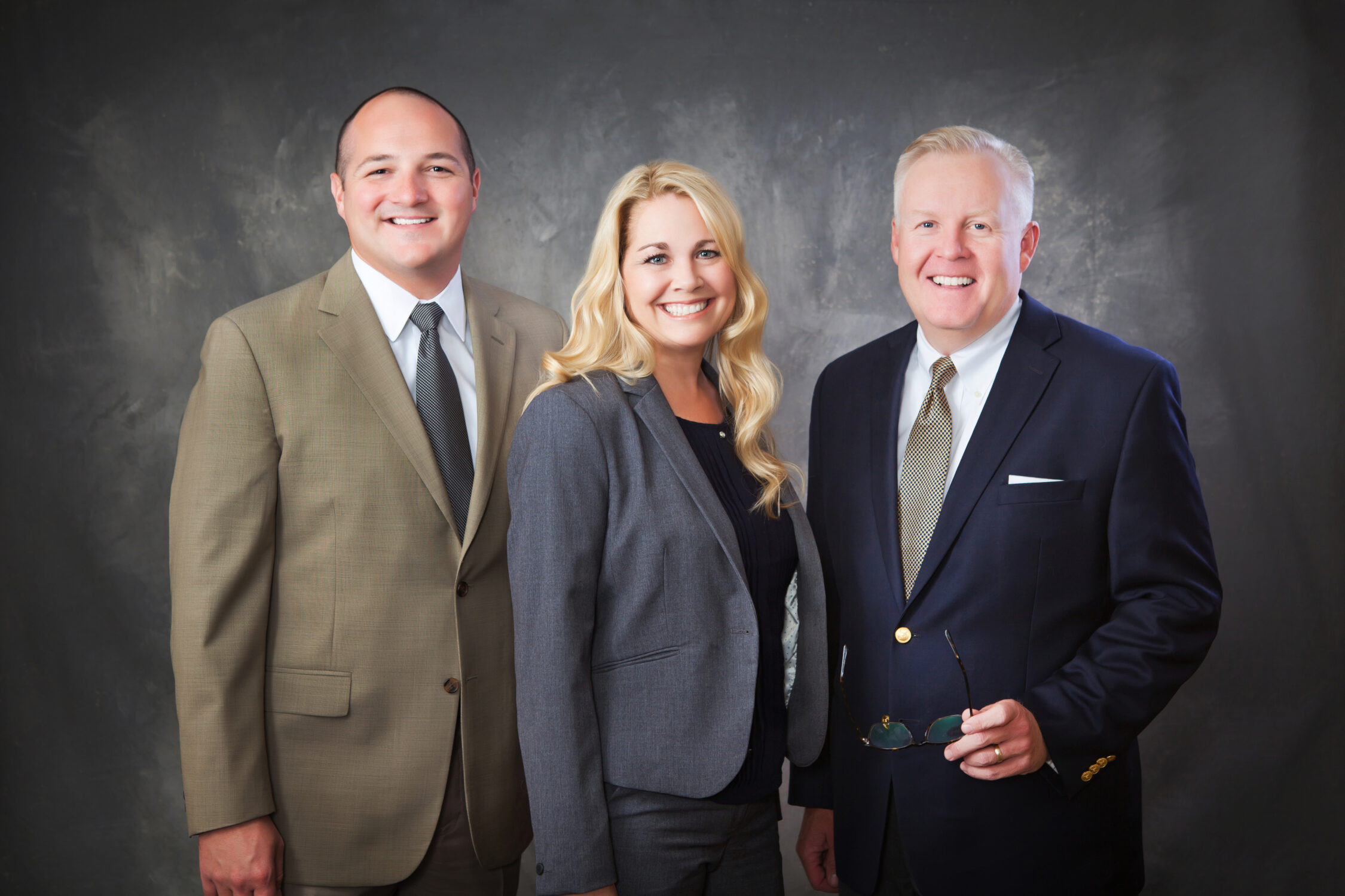 studio Portrait of 3 business people