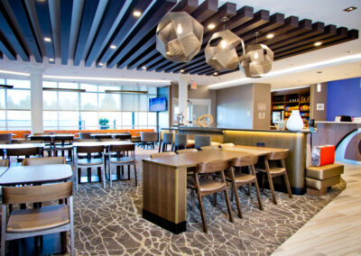 Springhill Suites modernized luxury lobby and common room