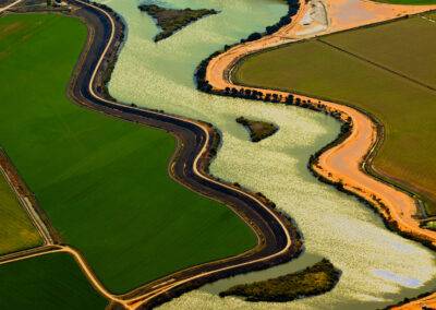 Aerial view of the Sacramento Delta