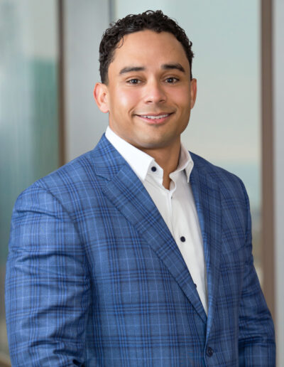 Business Portrait young man in office