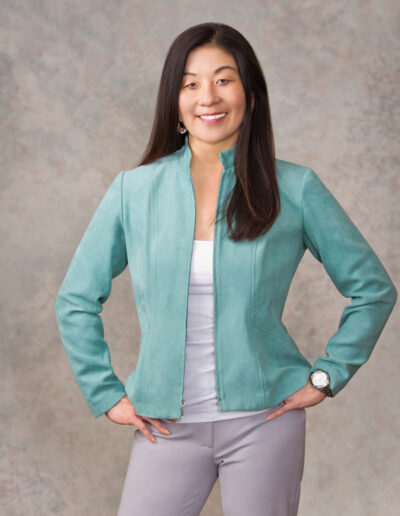Asian Woman 3/4 length in the studio