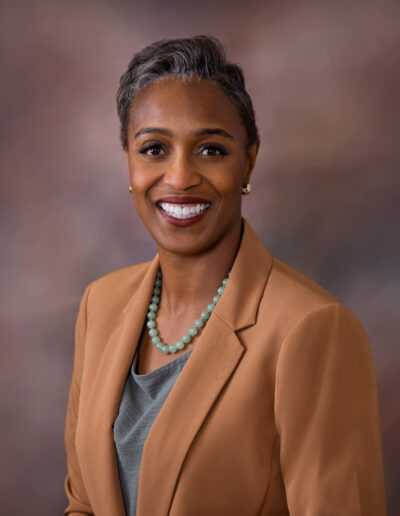 African American woman in the studio for a portrait