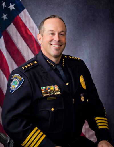 Police Portrait in full dress uniform of a man